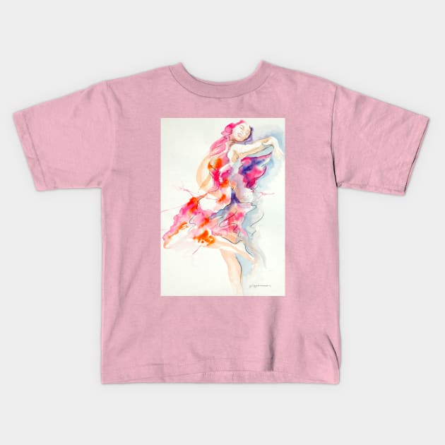 graceful hop Kids T-Shirt by segismundoart